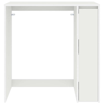 Wasmachinekast met opslag Wit 87 x 60 x 89 cm Bewerkt hout