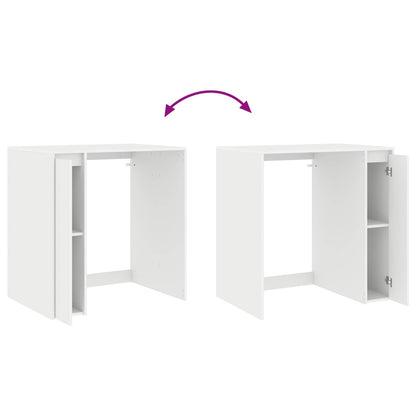 Wasmachinekast met opslag Wit 87 x 60 x 89 cm Bewerkt hout