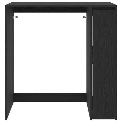 Wasmachinekast Zwart Eiken 87 x 60 x 89 cm Bewerkt hout
