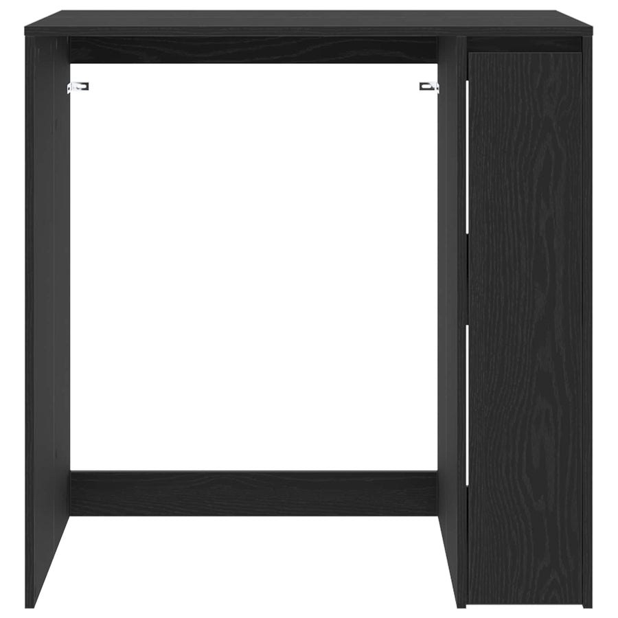 Wasmachinekast Zwart Eiken 87 x 60 x 89 cm Bewerkt hout