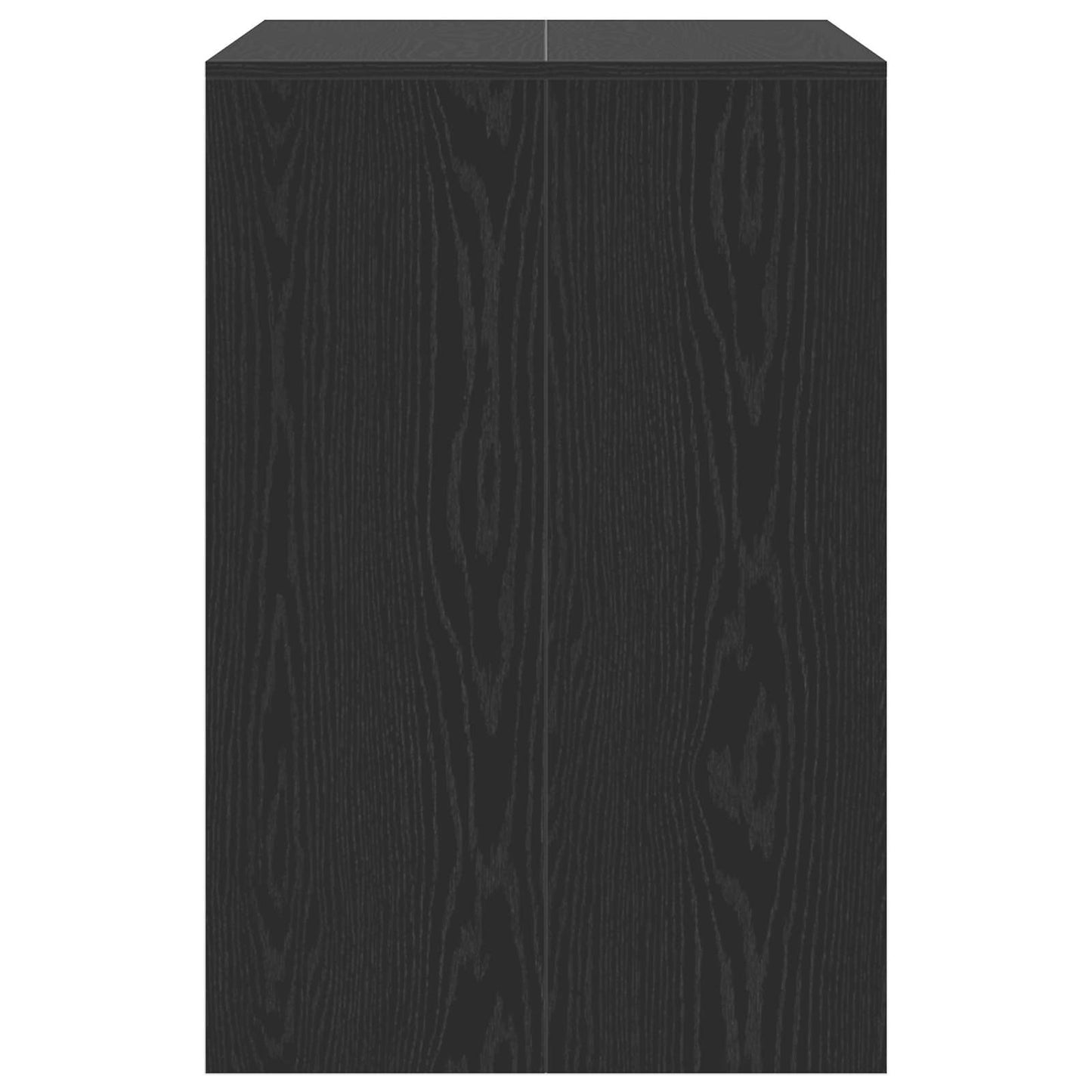 Wasmachinekast Zwart Eiken 87 x 60 x 89 cm Bewerkt hout