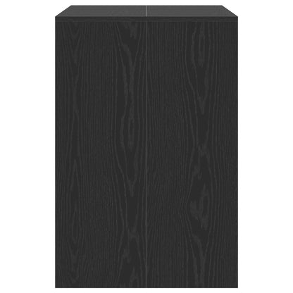 Wasmachinekast Zwart Eiken 87 x 60 x 89 cm Bewerkt hout