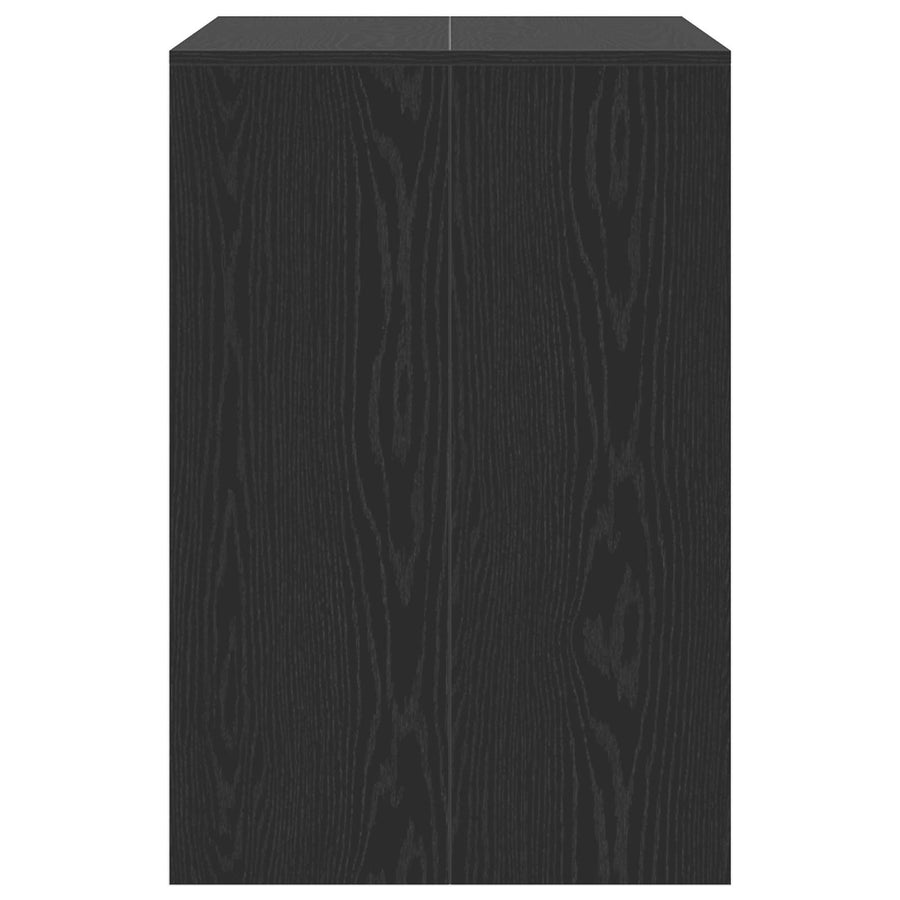 Wasmachinekast Zwart Eiken 87 x 60 x 89 cm Bewerkt hout