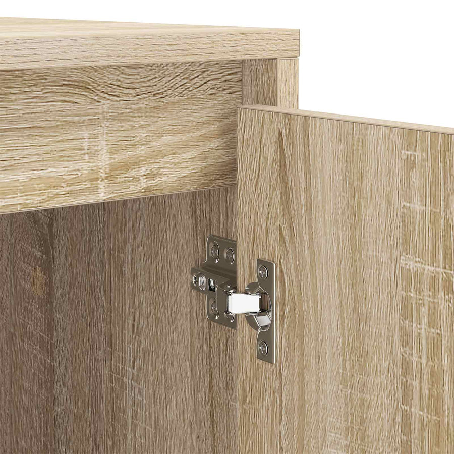 Wasmachinekast met opslag Sonoma 87 x 60 x 89 cm Bewerkt hout