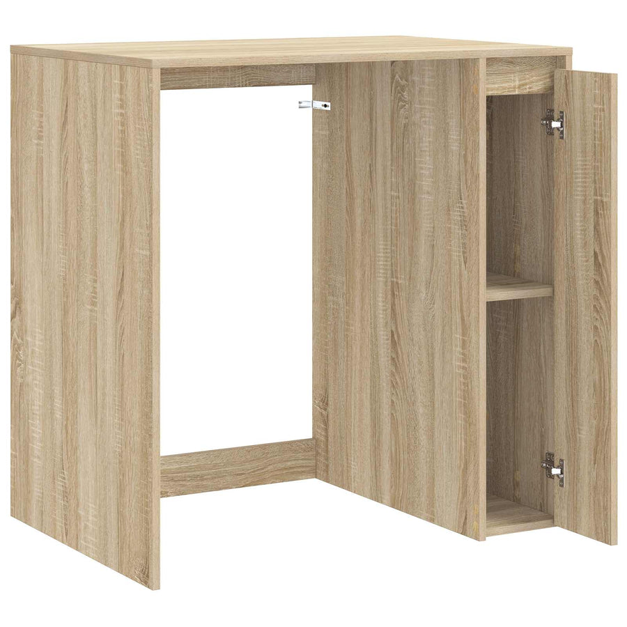 Wasmachinekast met opslag Sonoma 87 x 60 x 89 cm Bewerkt hout