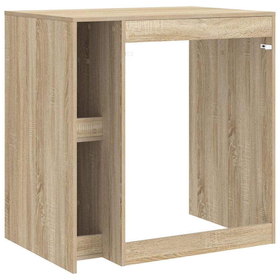 Wasmachinekast met opslag Sonoma 87 x 60 x 89 cm Bewerkt hout