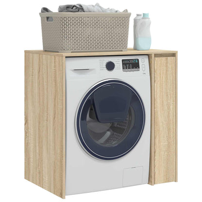Wasmachinekast met opslag Sonoma 87 x 60 x 89 cm Bewerkt hout