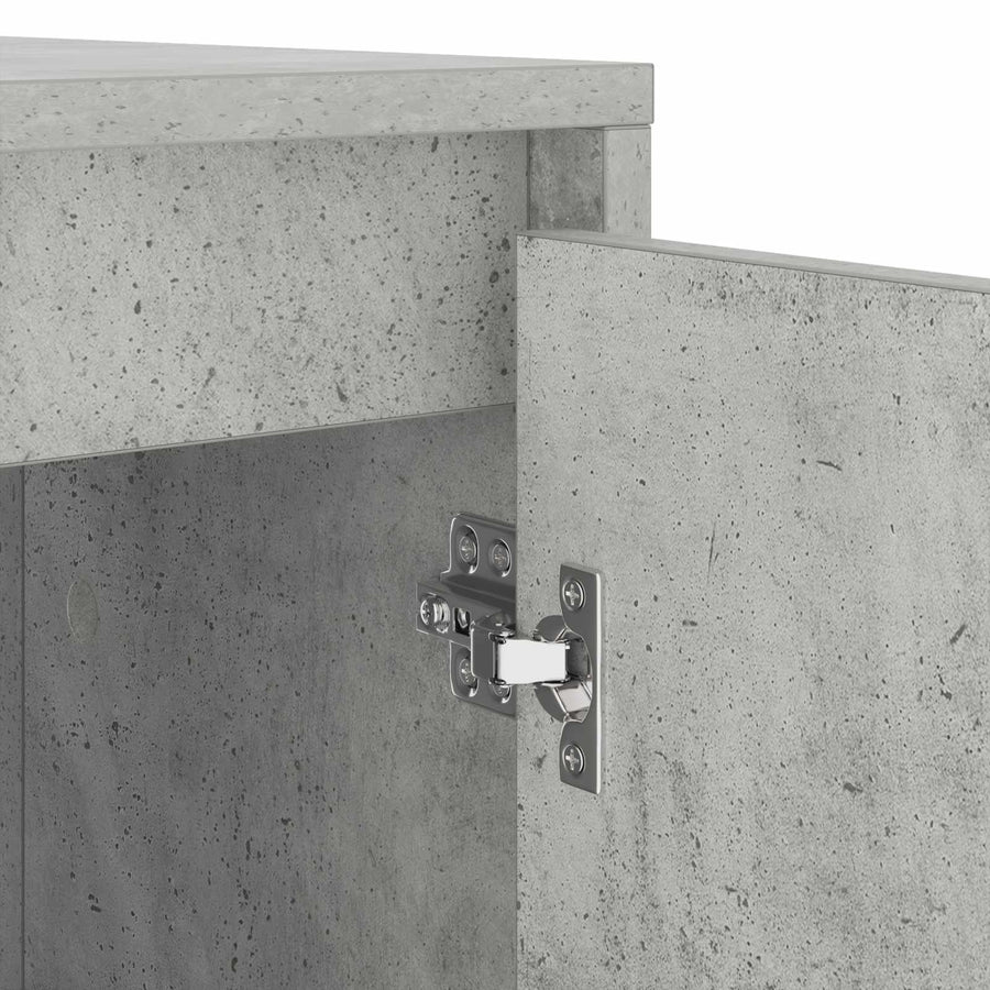 Wasmachinekast Betonkleurig 87 x 60 x 89 cm Bewerkt hout