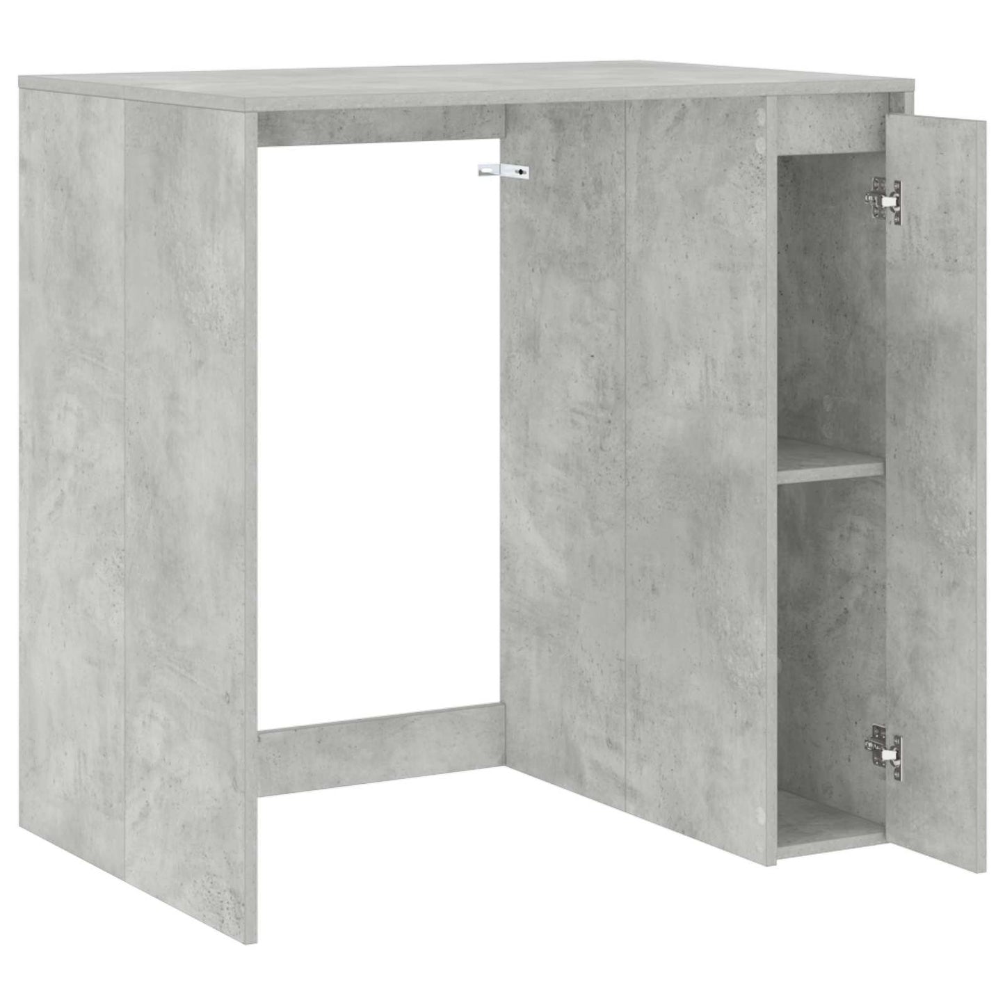 Wasmachinekast Betonkleurig 87 x 60 x 89 cm Bewerkt hout