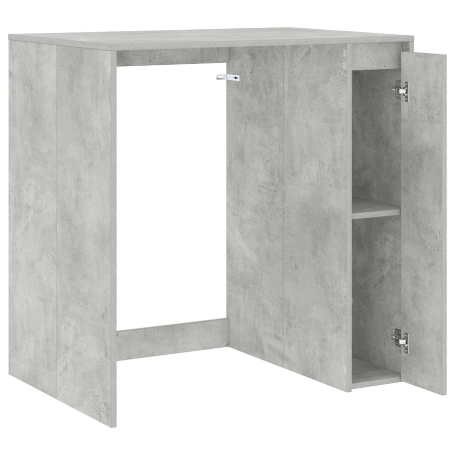 Wasmachinekast Betonkleurig 87 x 60 x 89 cm Bewerkt hout
