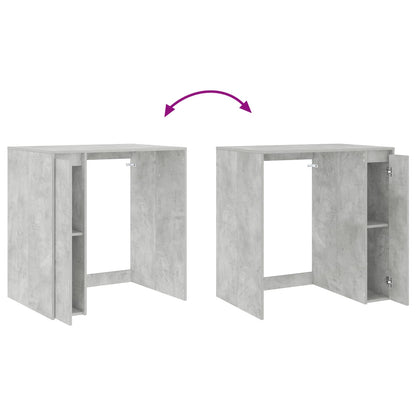 Wasmachinekast Betonkleurig 87 x 60 x 89 cm Bewerkt hout