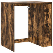 Wasmachinekast 87x60x89 cm gerookt eiken bewerkt hout