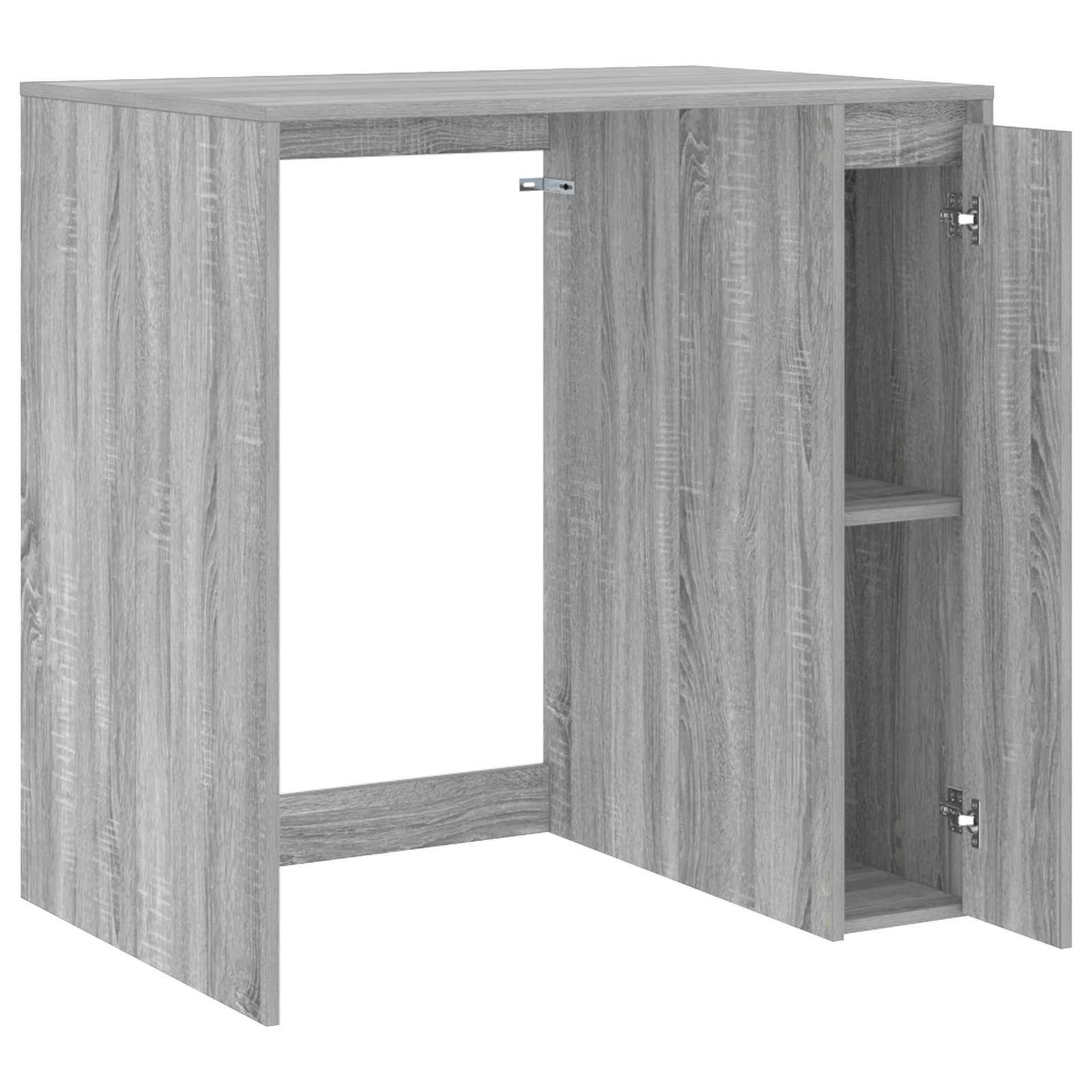 Wasmachinekast Grijs Sonoma 87 x 60 x 89 cm Bewerkt hout