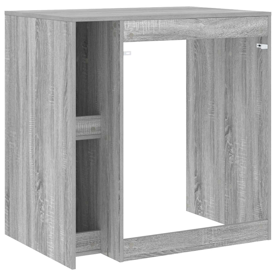 Wasmachinekast Grijs Sonoma 87 x 60 x 89 cm Bewerkt hout