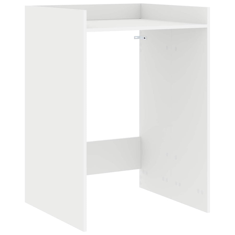 Wasmachinekast met opslag Wit 67,5 x 62 x 97 cm Bewerkt hout