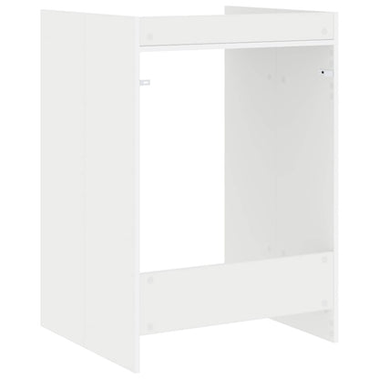 Wasmachinekast met opslag Wit 67,5 x 62 x 97 cm Bewerkt hout