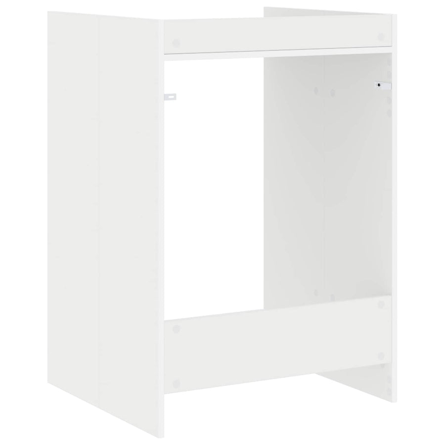 Wasmachinekast met opslag Wit 67,5 x 62 x 97 cm Bewerkt hout