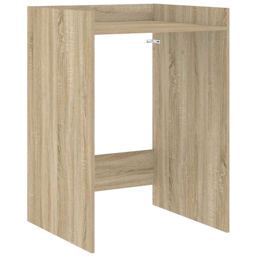 Wasmachinekast met opslag Sonoma 67,5 x 62 x 97 cm Bewerkt hout