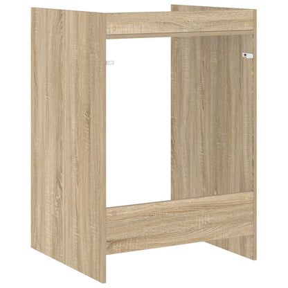 Wasmachinekast met opslag Sonoma 67,5 x 62 x 97 cm Bewerkt hout