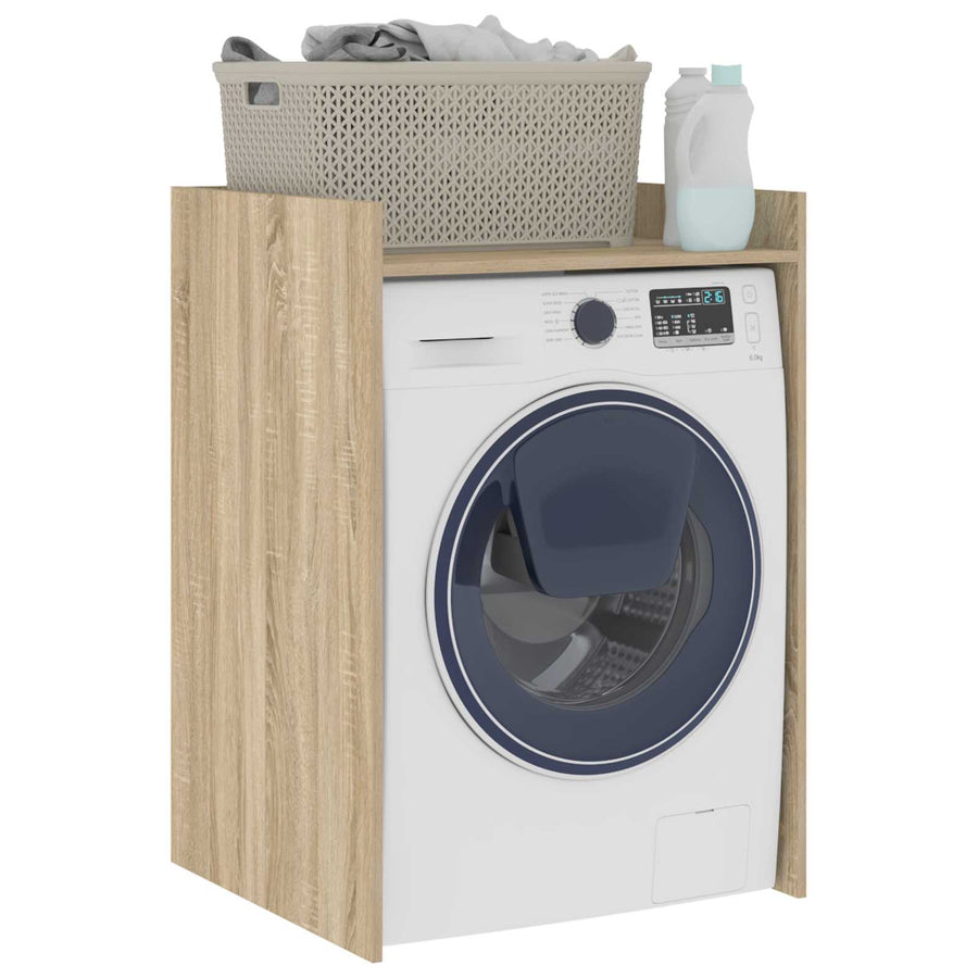 Wasmachinekast met opslag Sonoma 67,5 x 62 x 97 cm Bewerkt hout