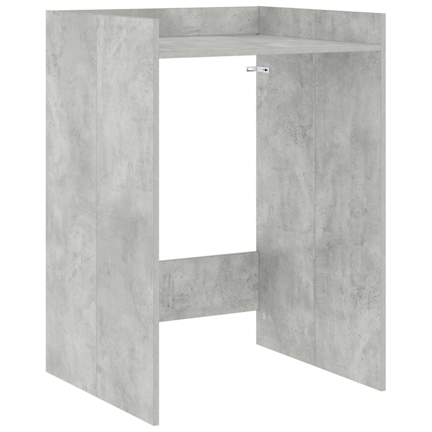 Wasmachinekast met opslag Beton 67,5 x 62 x 97 cm Bewerkt hout