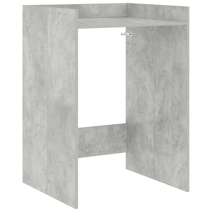 Wasmachinekast met opslag Beton 67,5 x 62 x 97 cm Bewerkt hout