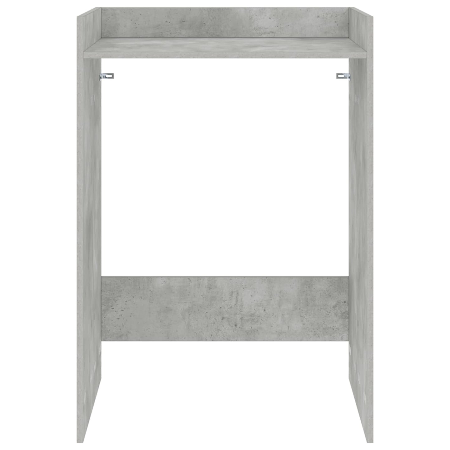 Wasmachinekast met opslag Beton 67,5 x 62 x 97 cm Bewerkt hout