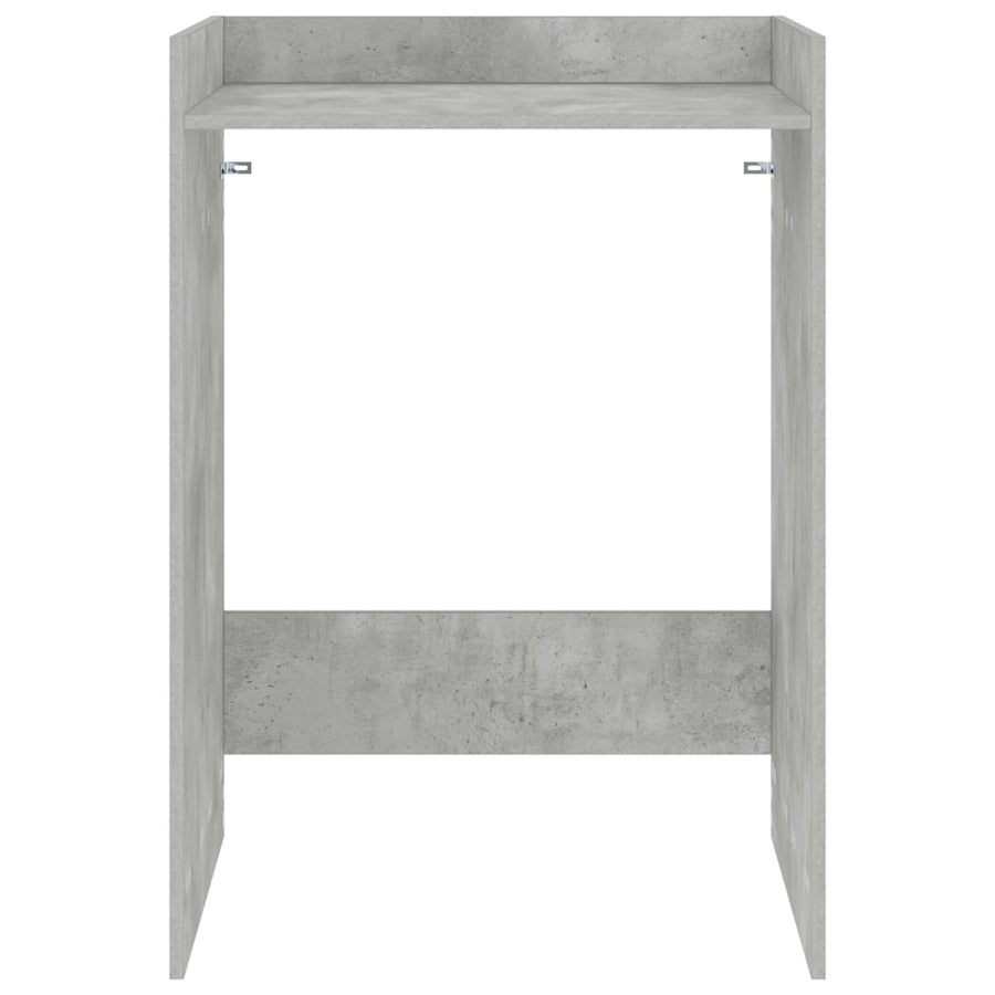 Wasmachinekast met opslag Beton 67,5 x 62 x 97 cm Bewerkt hout