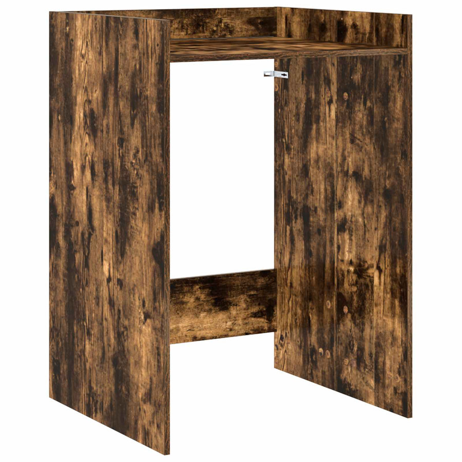 Wasmachinekast Gerookt eiken 67,5 x 62 x 97 cm Bewerkt hout
