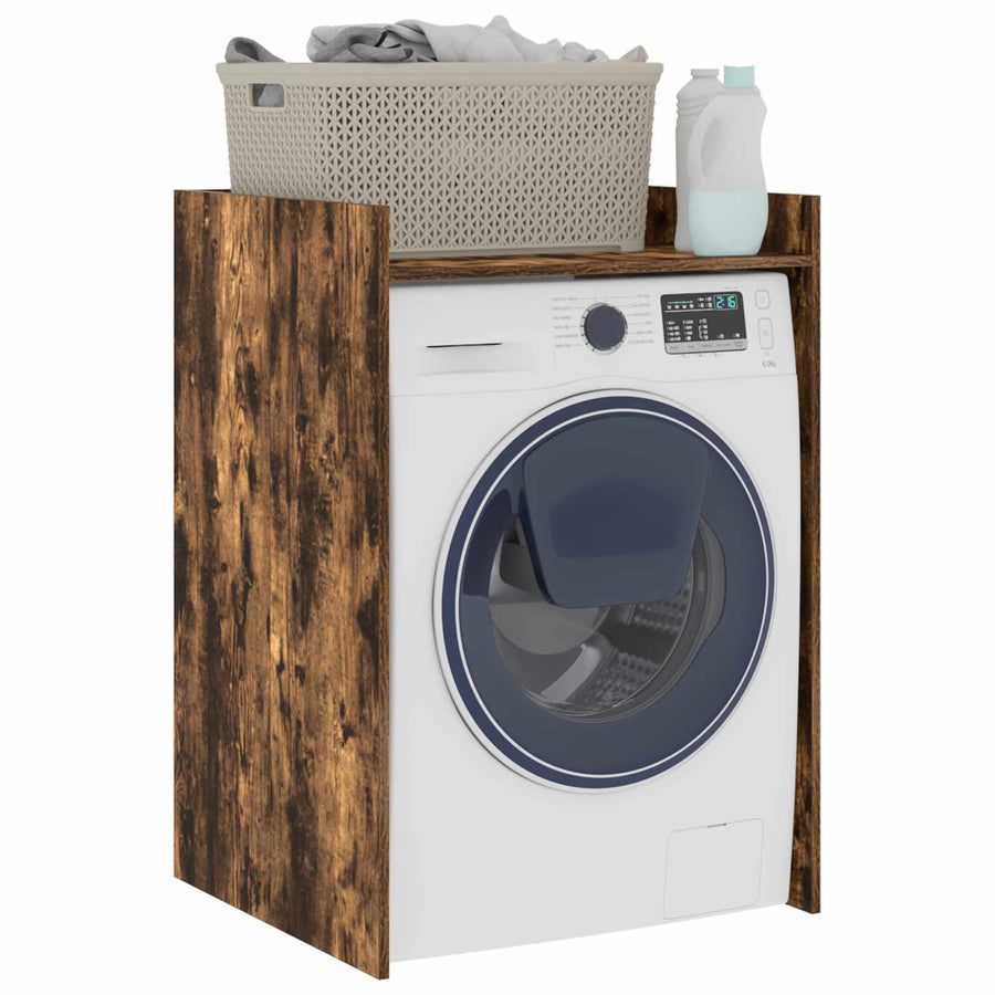 Wasmachinekast Gerookt eiken 67,5 x 62 x 97 cm Bewerkt hout