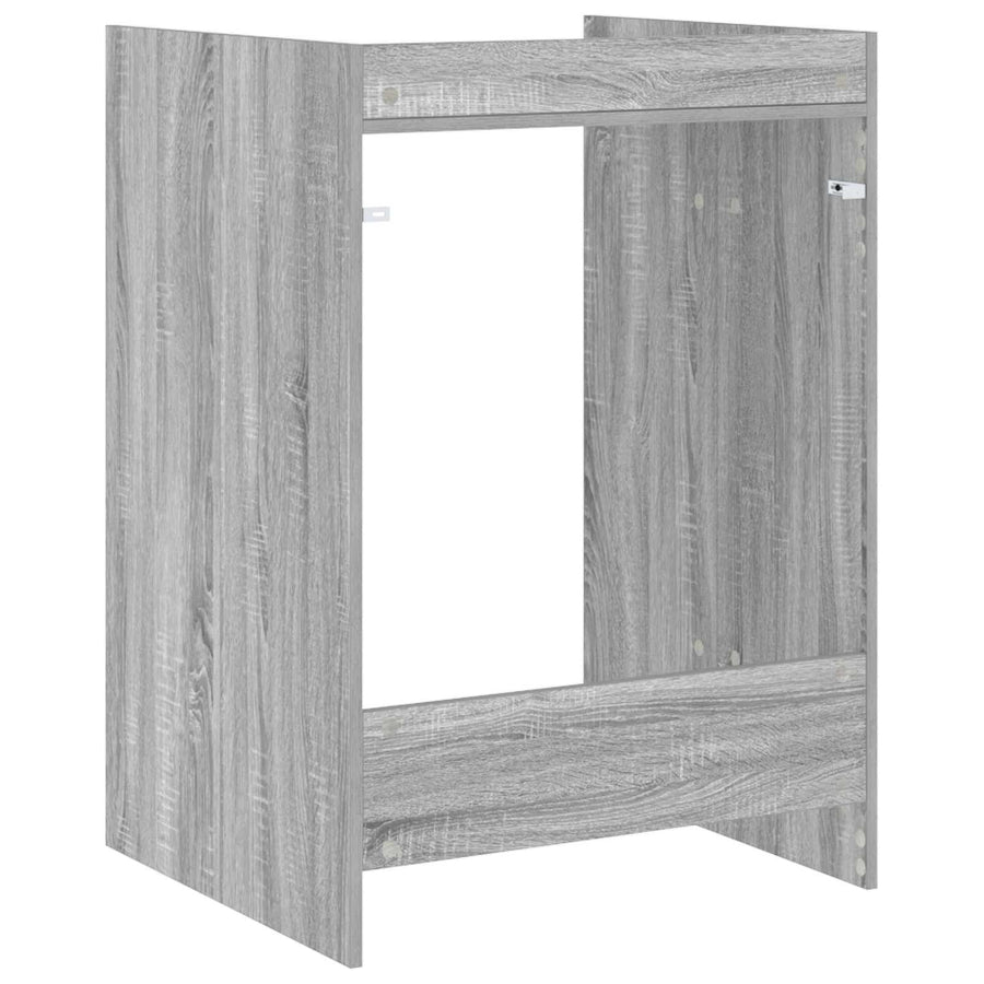 Wasmachinekast Grijs Sonoma 67,5 x 62 x 97 cm Bewerkt hout