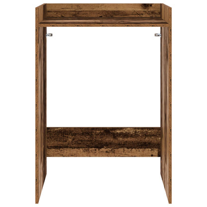 Wasmachinekast Oudhout 67,5 x 62 x 97 cm Bewerkt hout