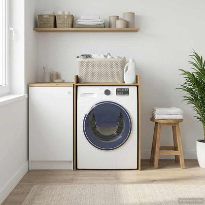 Wasmachinekast met opslag Ambachtelijk eiken 67,5 x 62 x 97 cm
