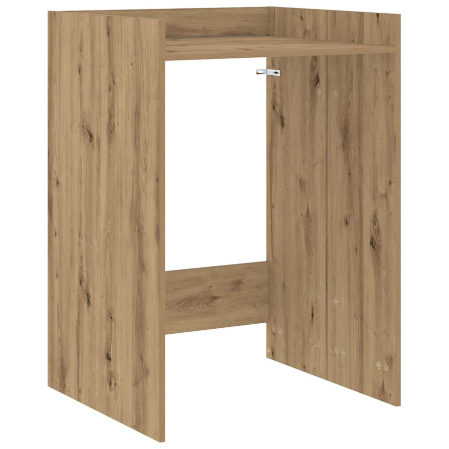 Wasmachinekast met opslag Ambachtelijk eiken 67,5 x 62 x 97 cm