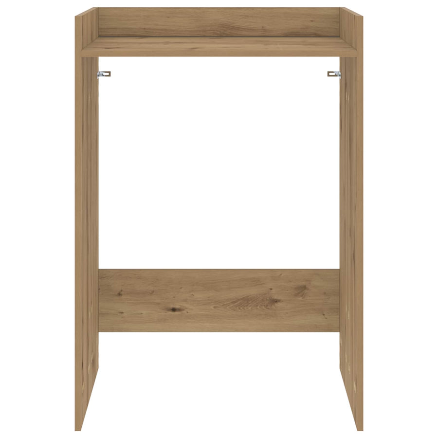 Wasmachinekast met opslag Ambachtelijk eiken 67,5 x 62 x 97 cm