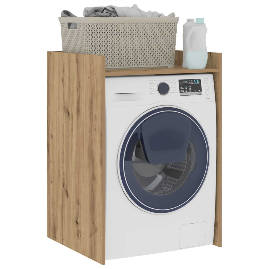Wasmachinekast met opslag Ambachtelijk eiken 67,5 x 62 x 97 cm