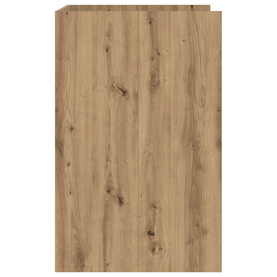 Wasmachinekast met opslag Ambachtelijk eiken 67,5 x 62 x 97 cm