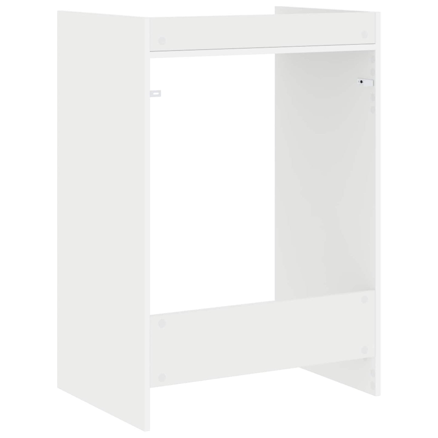 Wasmachinekast met opslag Wit 67,5 x 48 x 97 cm Bewerkt hout
