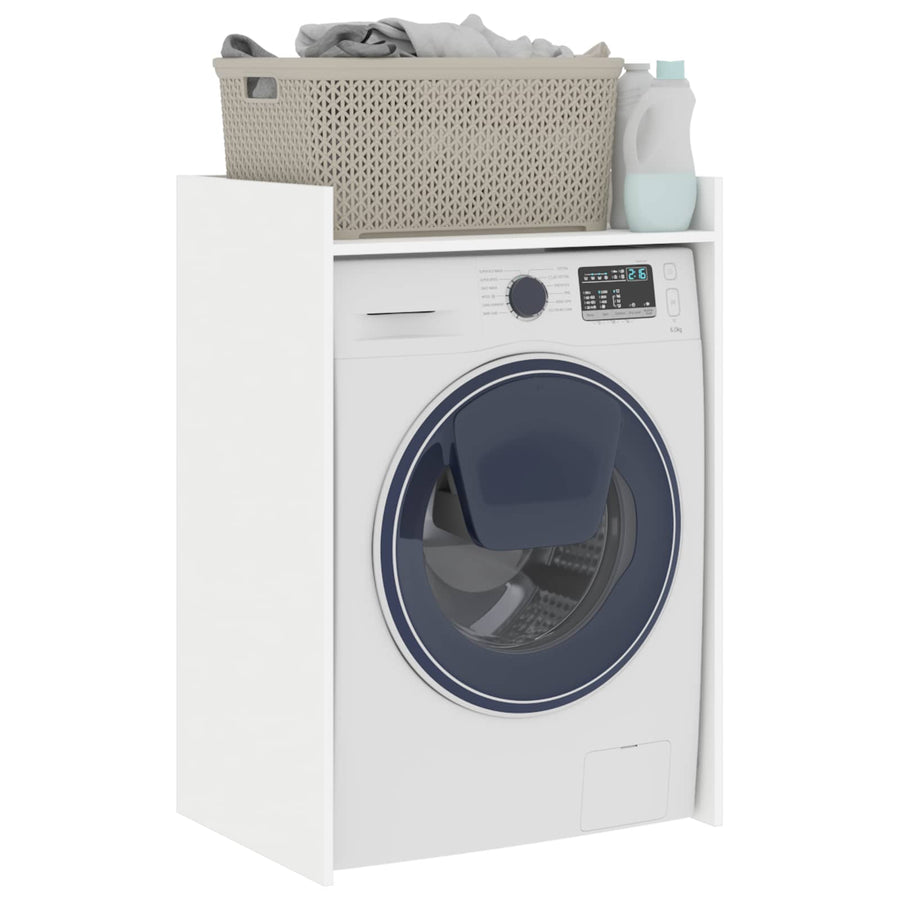 Wasmachinekast met opslag Wit 67,5 x 48 x 97 cm Bewerkt hout