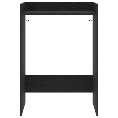 Wasmachinekast Zwart Eiken 67,5 x 48 x 97 cm Bewerkt hout