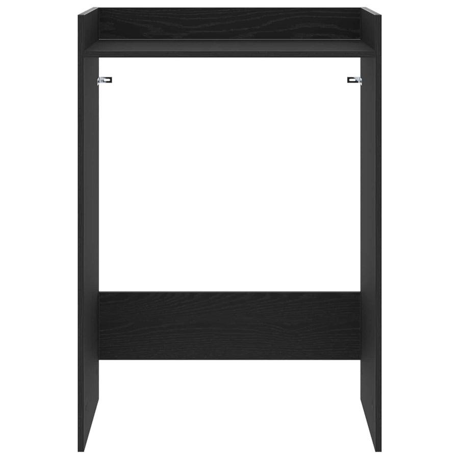 Wasmachinekast Zwart Eiken 67,5 x 48 x 97 cm Bewerkt hout