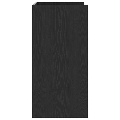 Wasmachinekast Zwart Eiken 67,5 x 48 x 97 cm Bewerkt hout