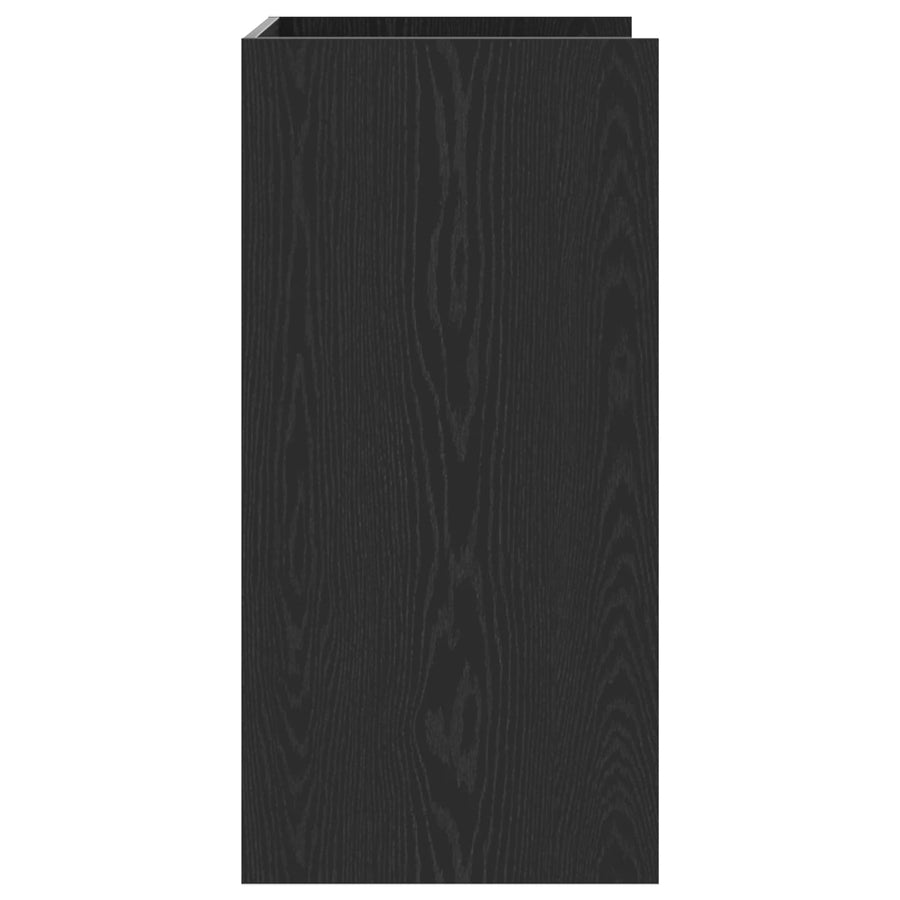 Wasmachinekast Zwart Eiken 67,5 x 48 x 97 cm Bewerkt hout