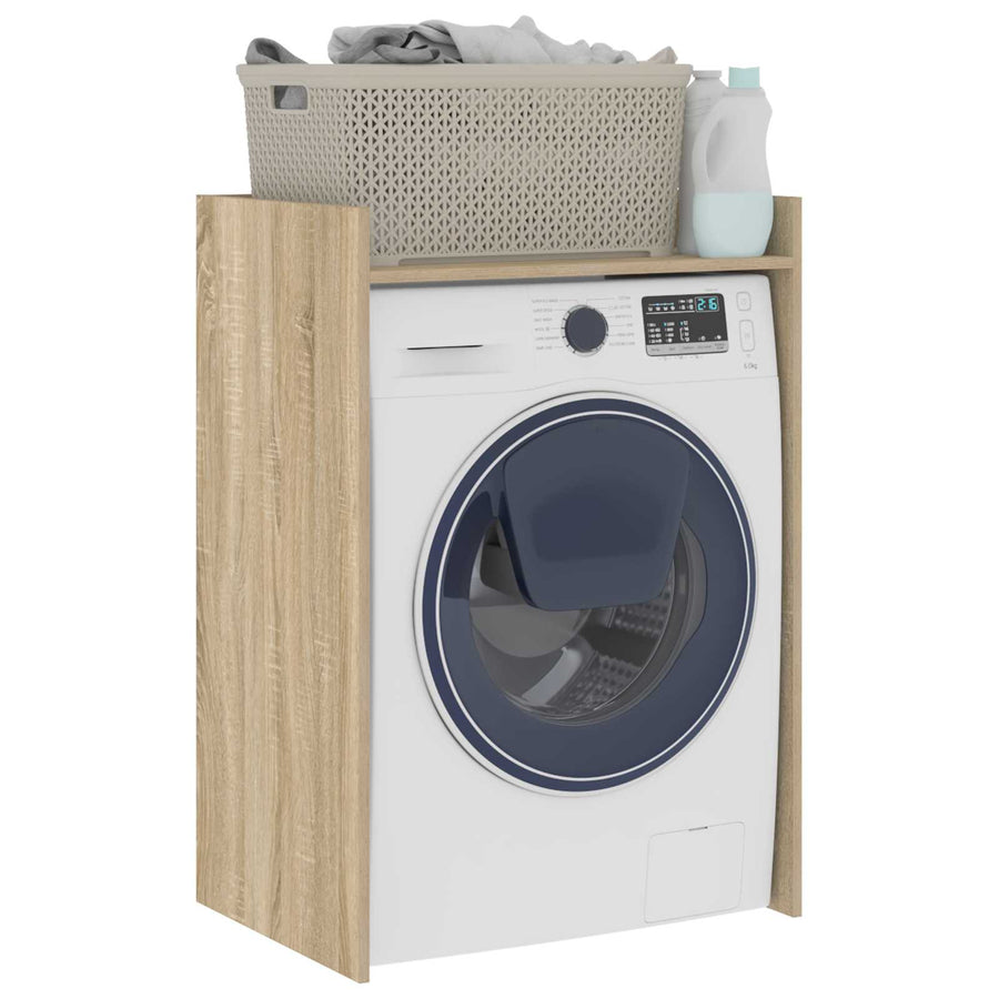 Wasmachinekast met opslag Sonoma 67,5 x 48 x 97 cm Bewerkt hout
