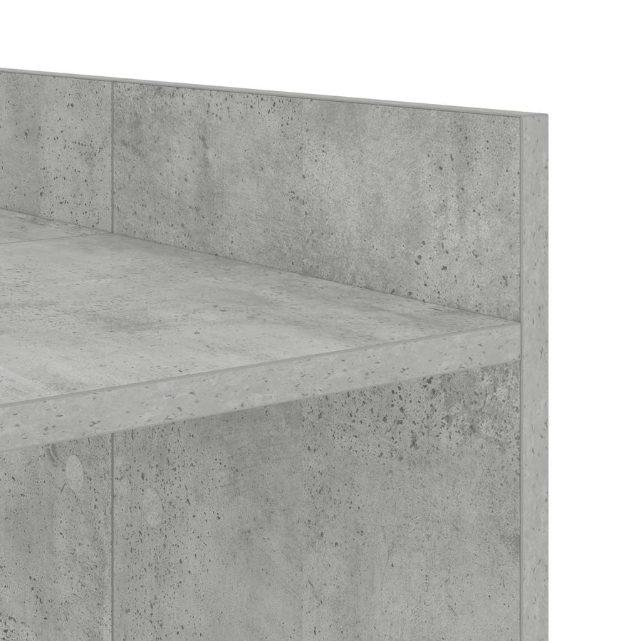 Wasmachinekast met opslag Beton 67,5 x 48 x 97 cm Bewerkt hout