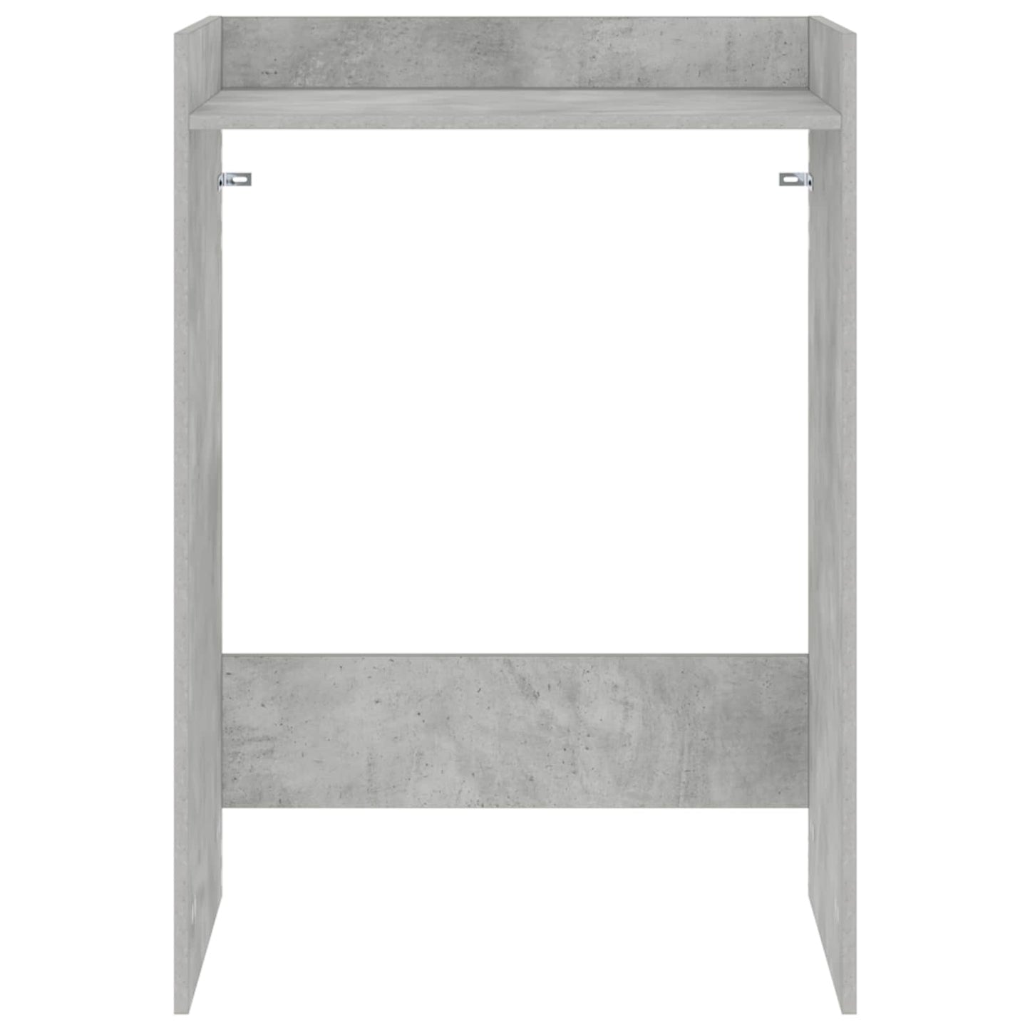 Wasmachinekast met opslag Beton 67,5 x 48 x 97 cm Bewerkt hout
