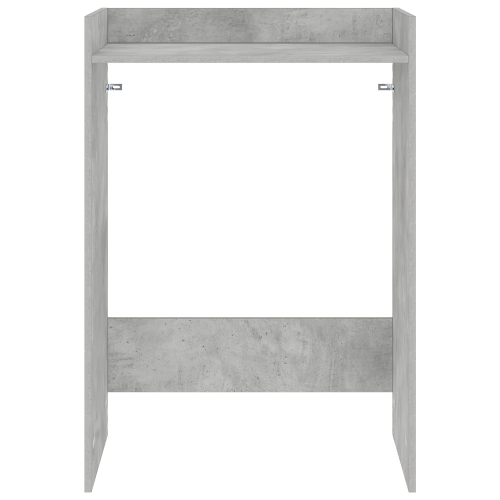 Wasmachinekast met opslag Beton 67,5 x 48 x 97 cm Bewerkt hout