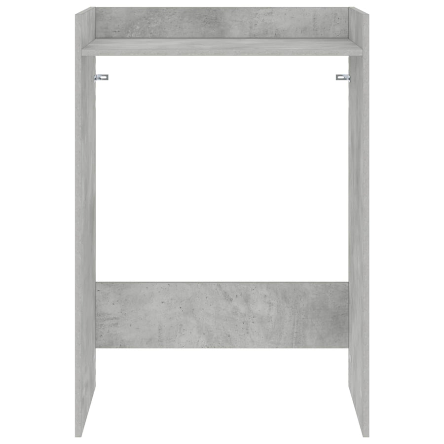 Wasmachinekast met opslag Beton 67,5 x 48 x 97 cm Bewerkt hout