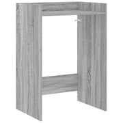 Wasmachinekast 67,5x48x97 cm grijs bewerkt hout