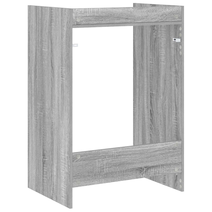 Wasmachinekast Grijs Sonoma 67,5 x 48 x 97 cm Bewerkt hout